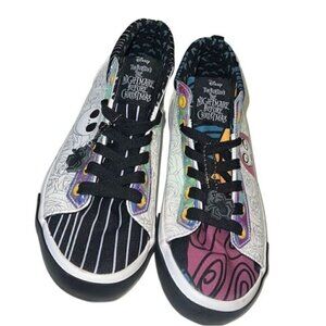 Disney Night Before Christmas Jack Skellington Sally High Top Sneakers Size 7